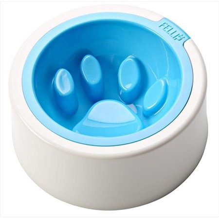 FELLI PET Felli Pet NPA2SB5-1-299C-919 Kaleido 7 In. Good Manners Pet Bowl  Aqua NPA2SB5-1-299C-919